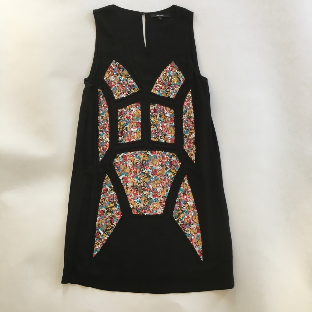 Funktional Sequin Pattern Dress, Size Small